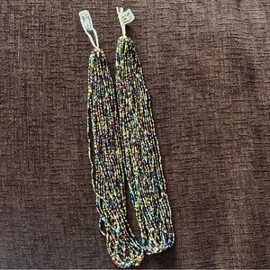 Bobby Beads 2 hanks multicolor silver lined mix seed beads size 11/o